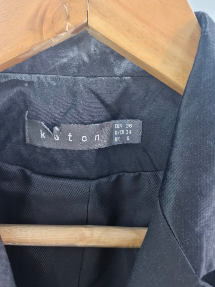 Siyah Kadın Düğmeli Ofis Blazeri sik yeni 1 kere giyildi - Görsel 3