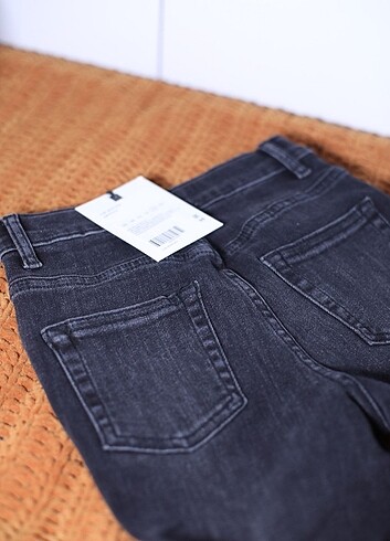 11-12 Yaş Beden siyah Renk Slim kot pantolon