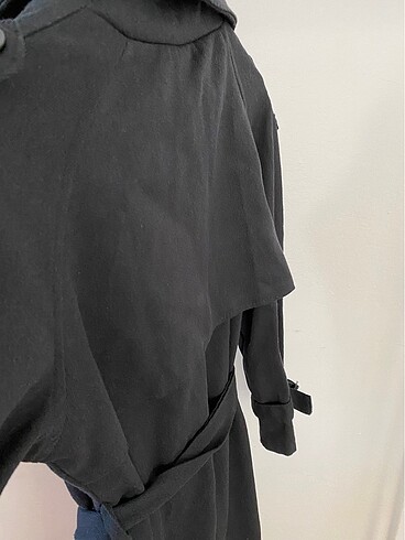 Siyah trençhcoat - Görsel 6