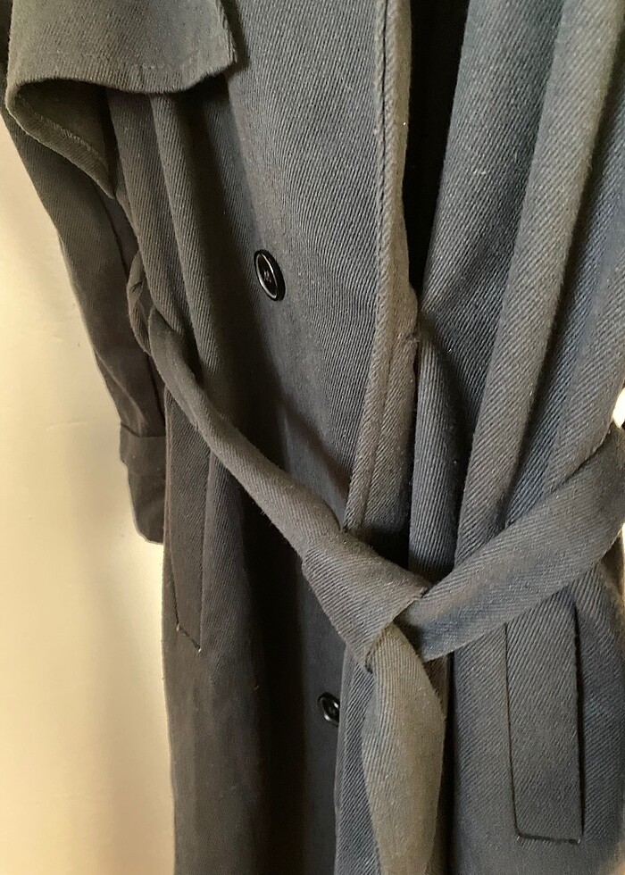 Siyah trençhcoat - Görsel 4