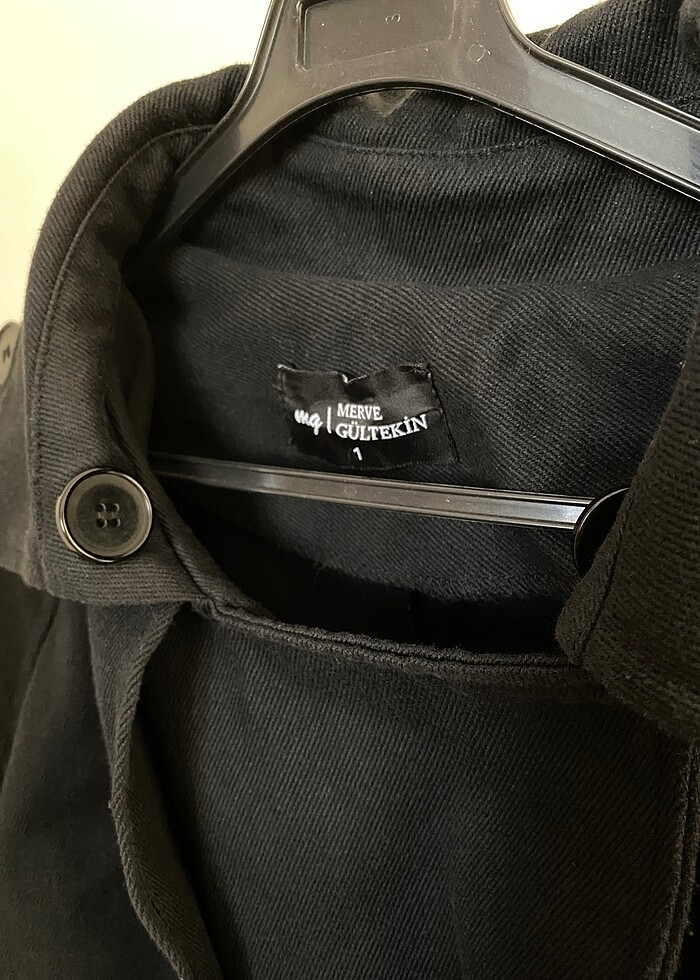 Siyah trençhcoat - Görsel 3