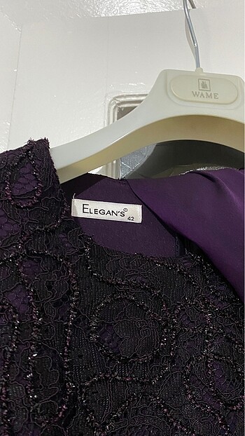 Mor abiye elbise - Görsel 2