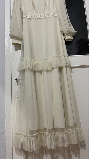 Beyaz elbise - Görsel 10