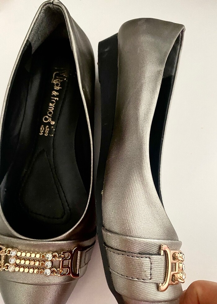 Gri taşlı babet - Görsel 2