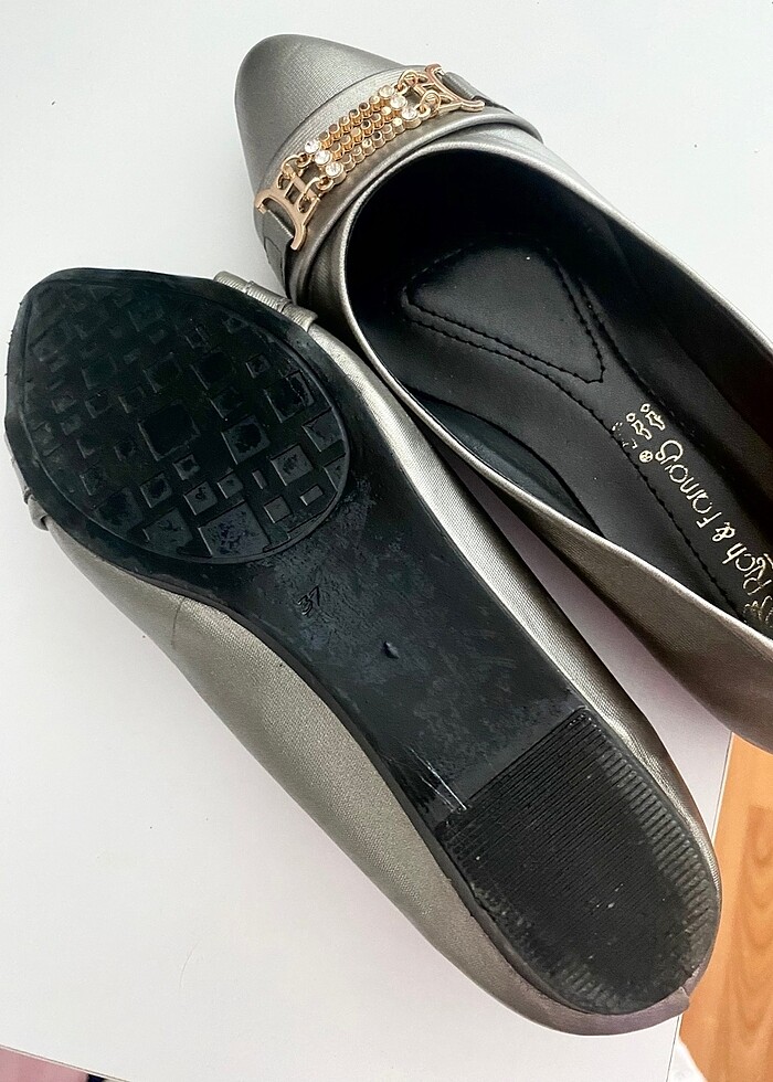 Gri taşlı babet - Görsel 3