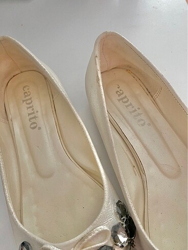 Beyaz taşlı Babet - Görsel 3