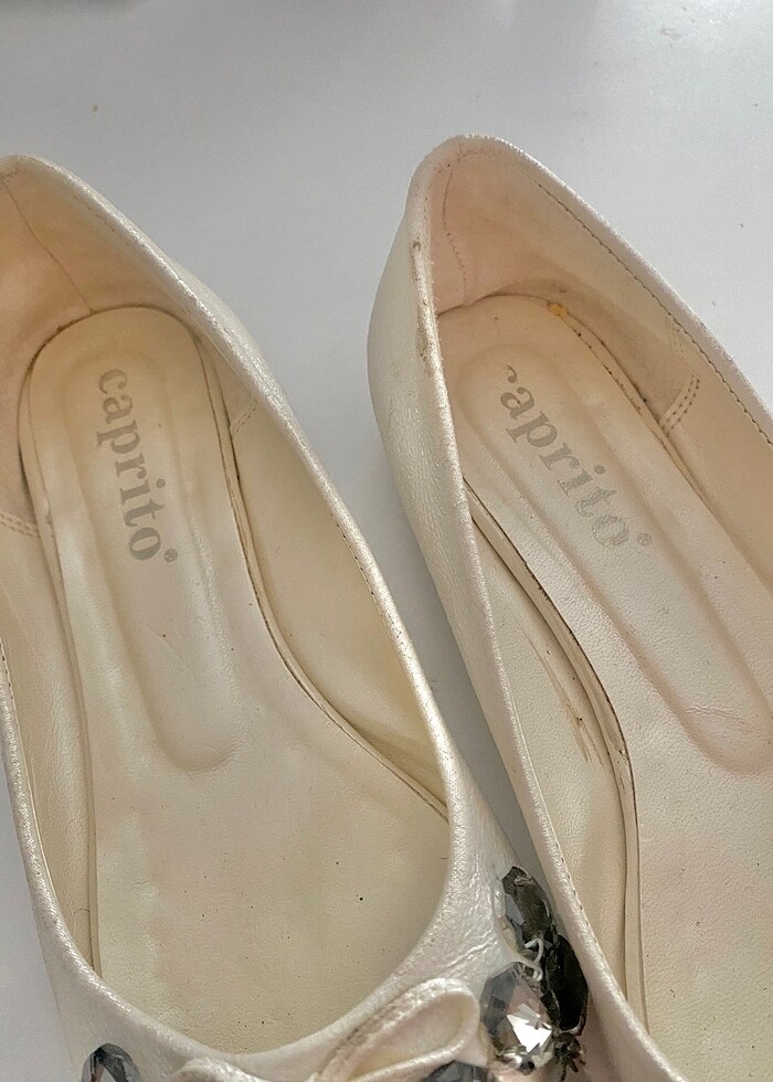 Beyaz taşlı Babet - Görsel 3