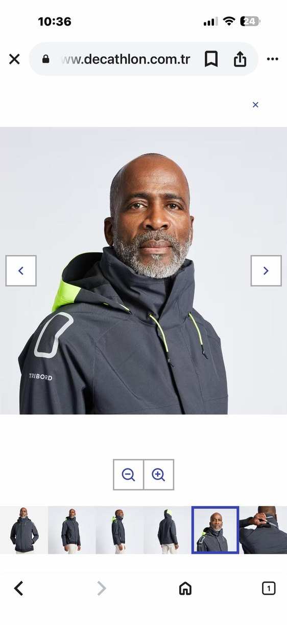 Decathlon Erkek Su Geçirmez Yelkenli Ceketi - Görsel 2