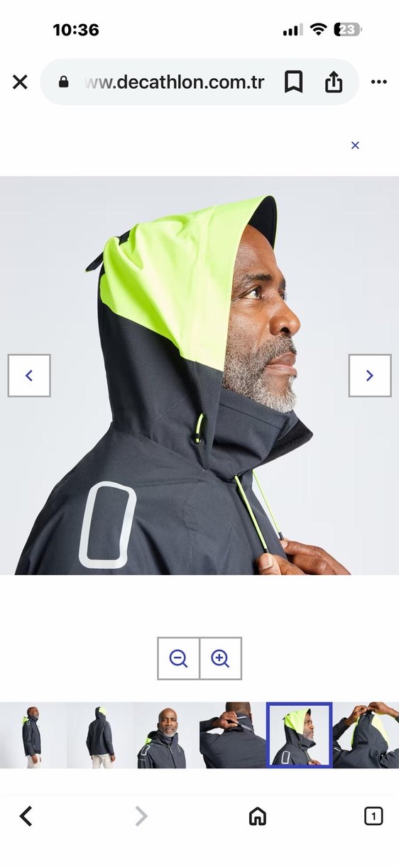 Decathlon Erkek Su Geçirmez Yelkenli Ceketi - Görsel 5