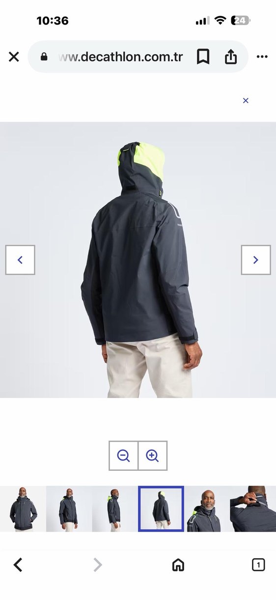 Decathlon Erkek Su Geçirmez Yelkenli Ceketi - Görsel 4