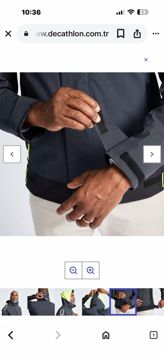 Decathlon Erkek Su Geçirmez Yelkenli Ceketi - Görsel 3