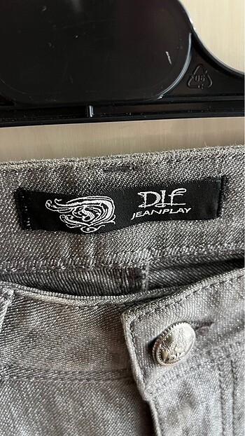 32 Beden gri Renk Simli kot pantalon