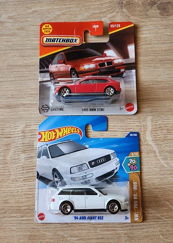 Matchbox BMW 318ti & Hot Wheels Audi Avant RS2