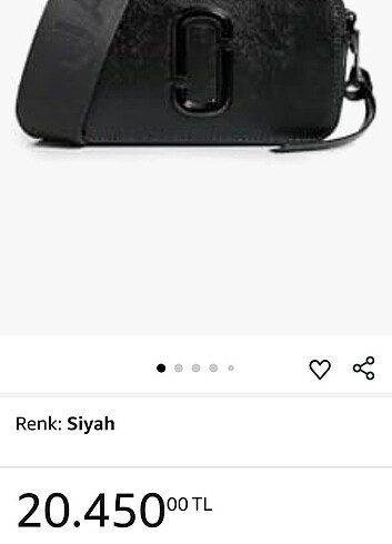  Beden siyah Renk Marc Jacobs Deri Çanta