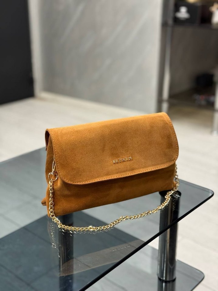 Beymen  Zincir Detaylı Süet Çanta - Görsel 4