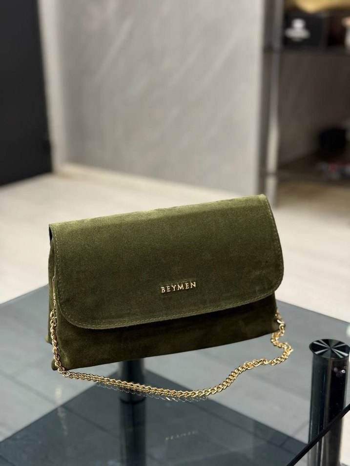 Beymen  Zincir Detaylı Süet Çanta - Görsel 5