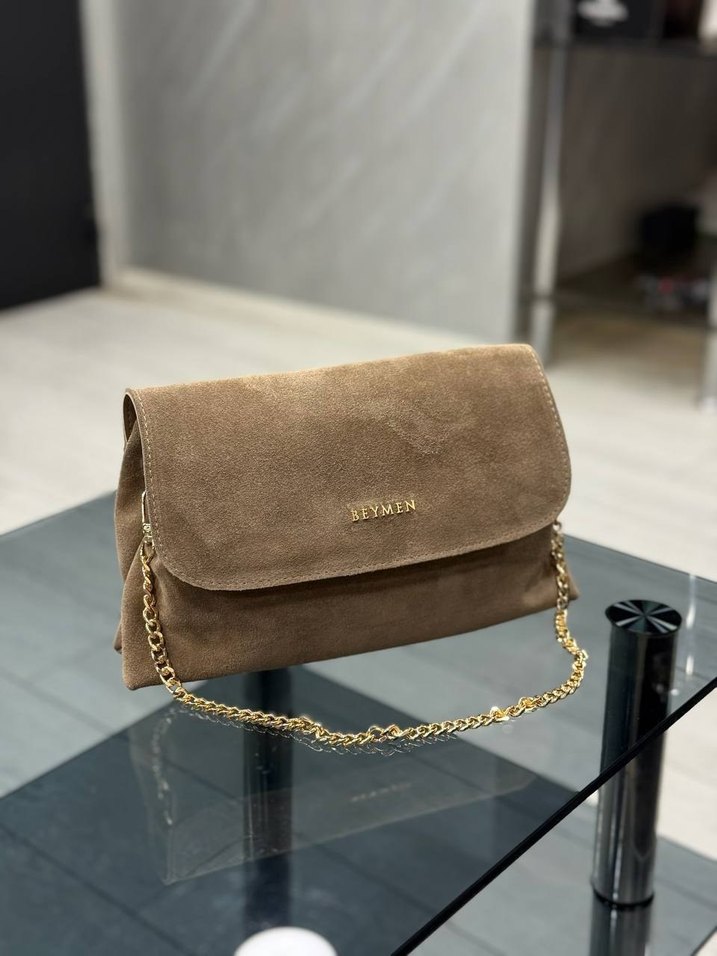 Beymen  Zincir Detaylı Süet Çanta - Görsel 3