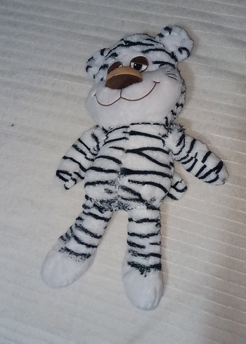 Diğer Gri Beyaz Çizgili Peluş Oyuncak
