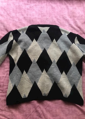 BaklavaDesenli ÖrgüKısa Hırka - Görsel 7