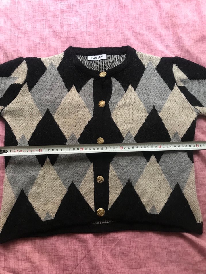 BaklavaDesenli ÖrgüKısa Hırka - Görsel 4