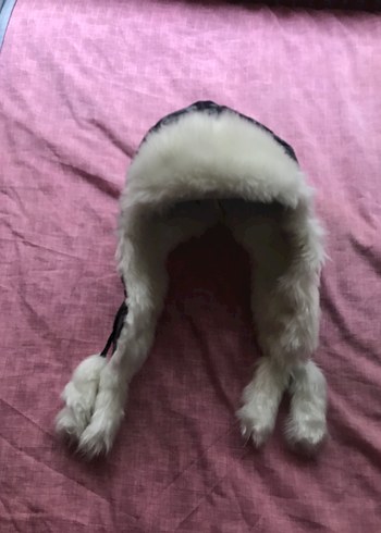 Siyah Kürklü Başlık Şapka - Görsel 2