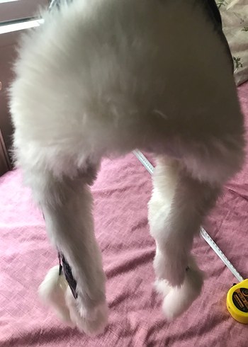 Siyah Kürklü Başlık Şapka - Görsel 4