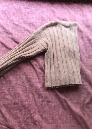 Pembe Balıkçı Yaka Triko Kazak - Görsel 4