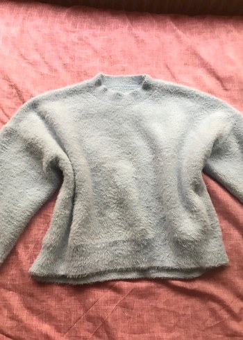 Mavi Yün Kazak - Görsel 5