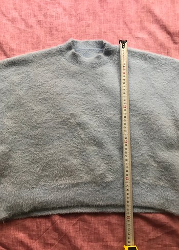 Mavi Yün Kazak - Görsel 3