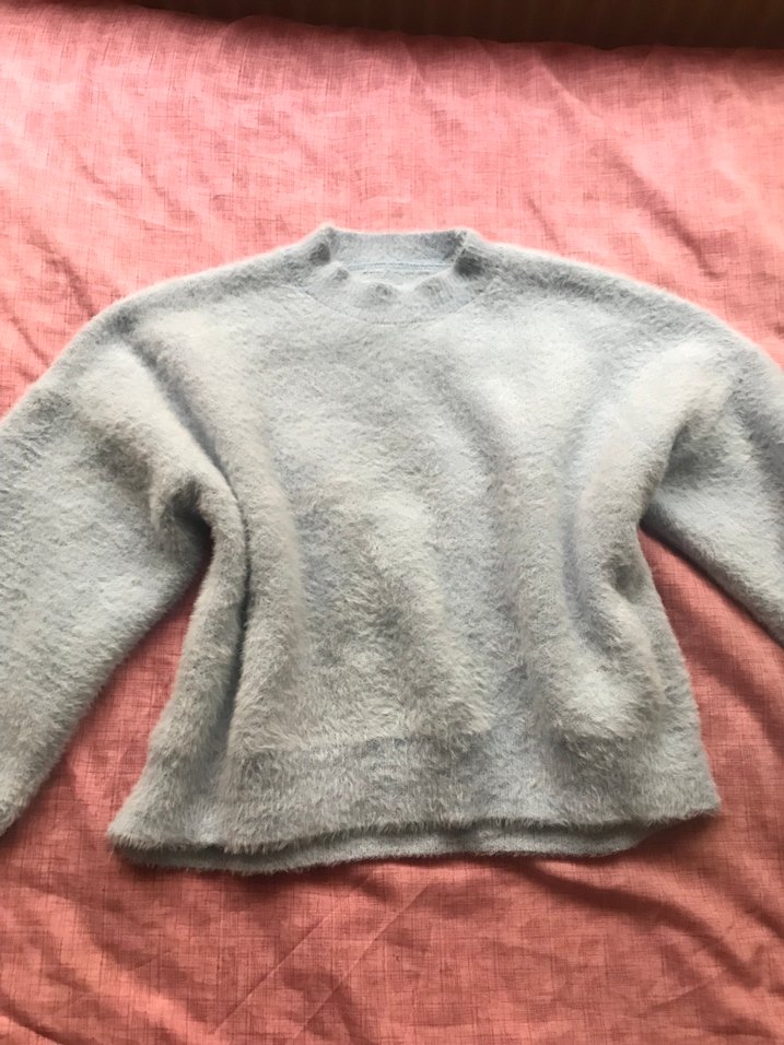 Mavi Yün Kazak - Görsel 5