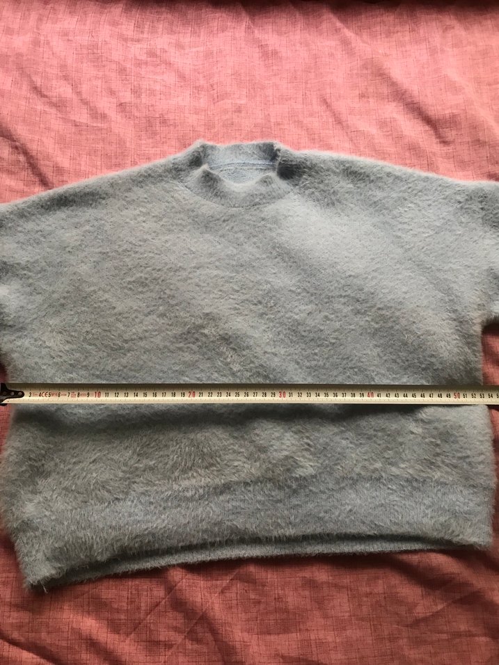 Mavi Yün Kazak - Görsel 4