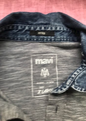 Gri Kısa Kollu Polo Yaka Tişört Mavi - Görsel 2