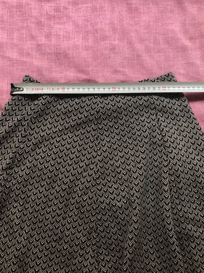 Bershka Gri Desenli Mini Etek - Görsel 3