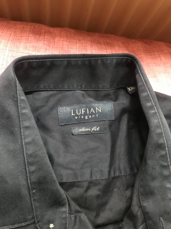 Siyah Erkek Gömlek Notch Yaka - Görsel 2