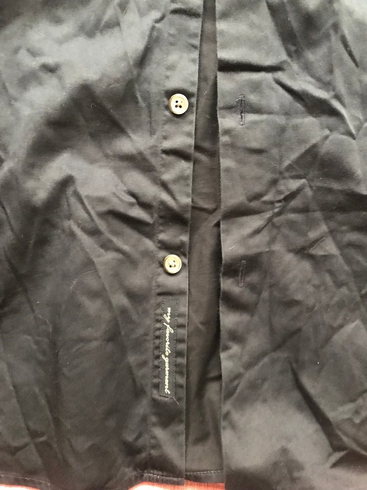 Siyah Erkek Gömlek Notch Yaka - Görsel 4