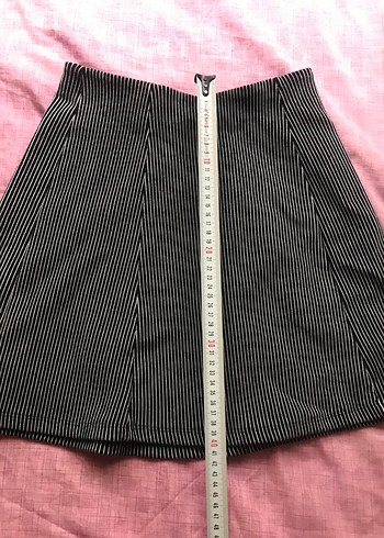 Bershka Siyah Gri Mini Etek - Görsel 3