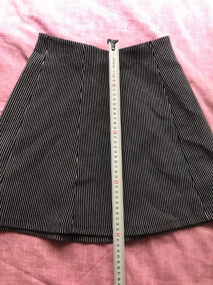 Bershka Siyah Gri Mini Etek - Görsel 3