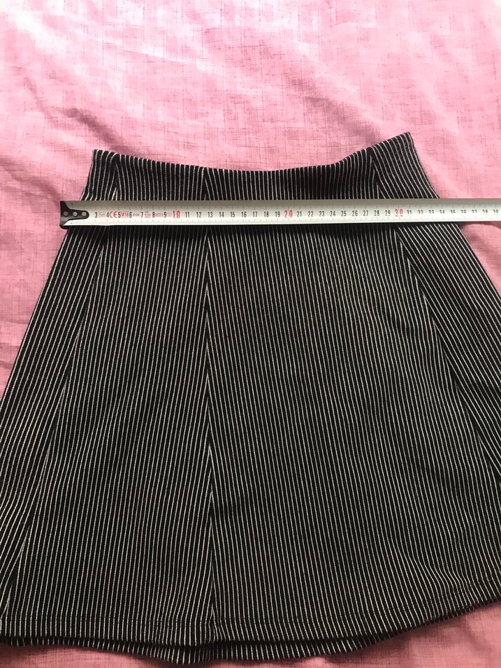 Bershka Siyah Gri Mini Etek - Görsel 2