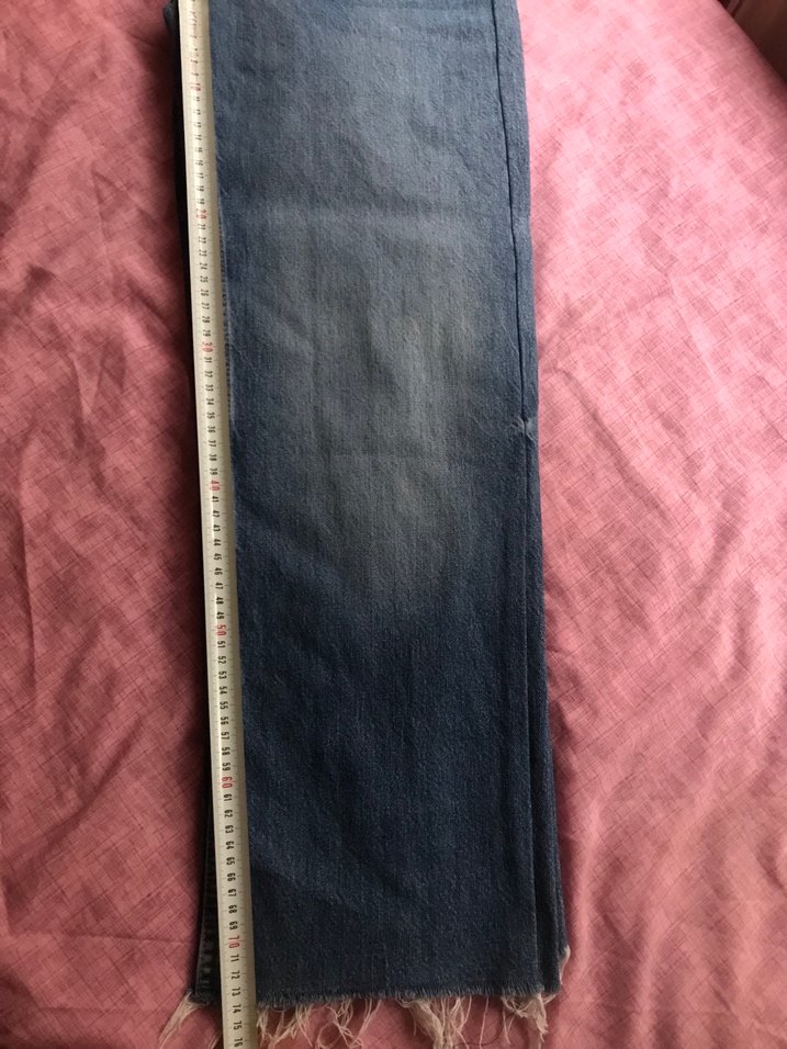 Zara kesik paça mavi jean - Görsel 3