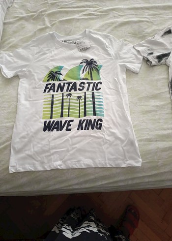 10 Yaş Beden beyaz Renk erkek çocuk t-shirt