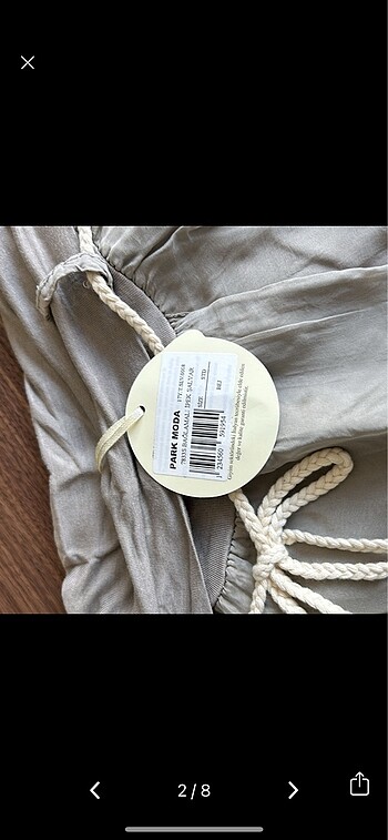 xl Beden Park moda ipek detaylı şalvar