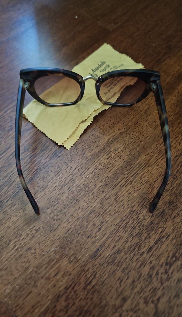 Kahverengi Bohem Tarzı Tokalı Kadın Gözlüğü - Görsel 4