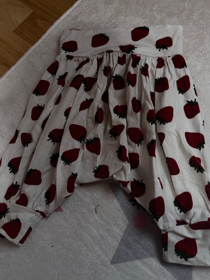 Kız Çocuk Pamuklu Bohem Ruffle Pantolon - Görsel 2