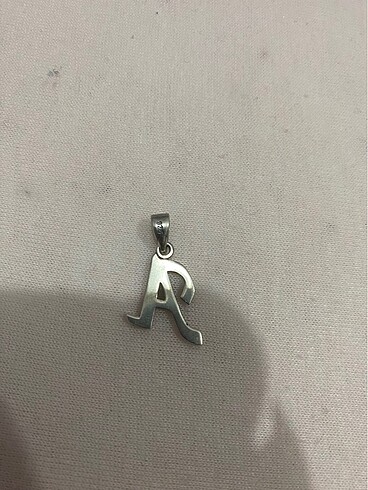 Diğer Gümüş kolye ucu A harfi