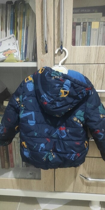 24-36 Ay Beden lacivert Renk Kalın çocuk mont