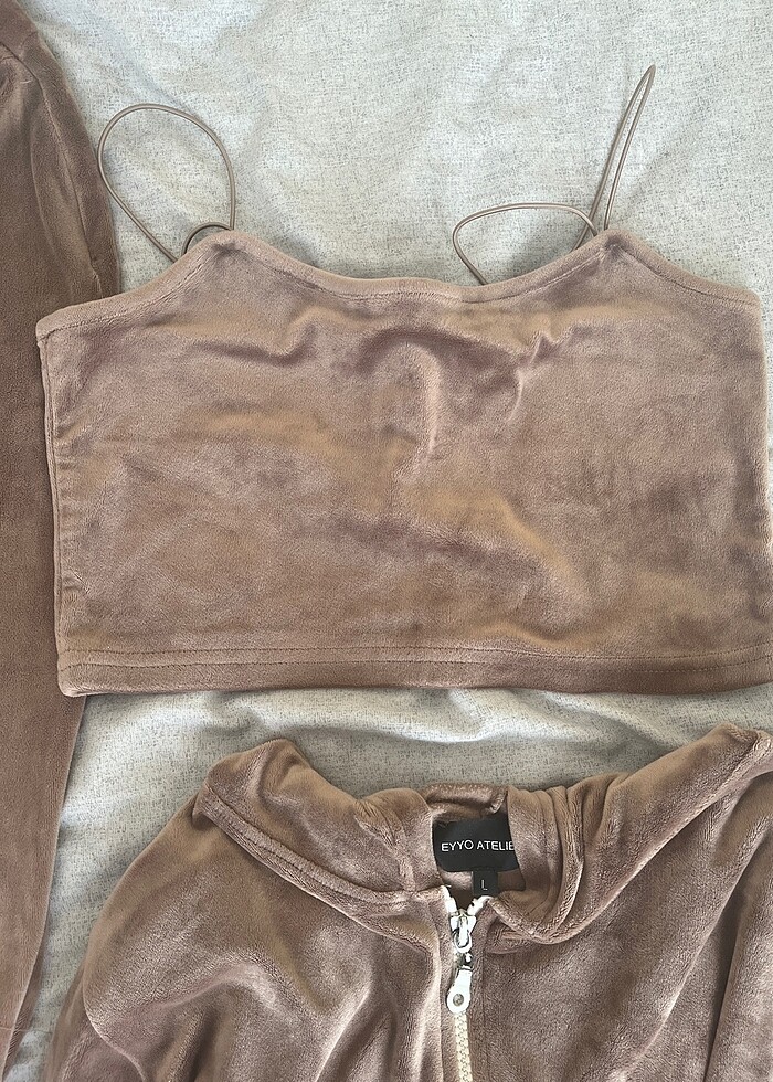 Hırka crop alt takım - Görsel 4