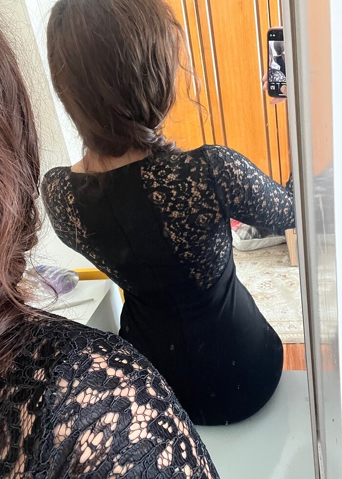 Siyah abiye elbise - Görsel 3