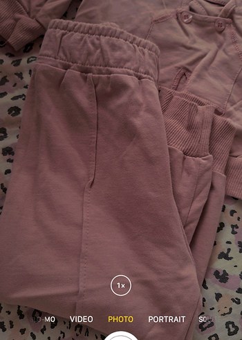 Civil Düğmeli Pembe Oversize Kız Eşofman Takımı