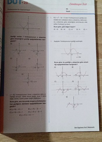 AYT Matematik DUT Soru Bankası - Görsel 2
