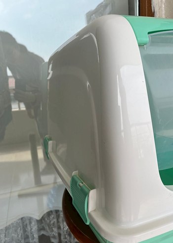 Yeşil Kapaklı Kedi Tuvalet Kabı - Görsel 3